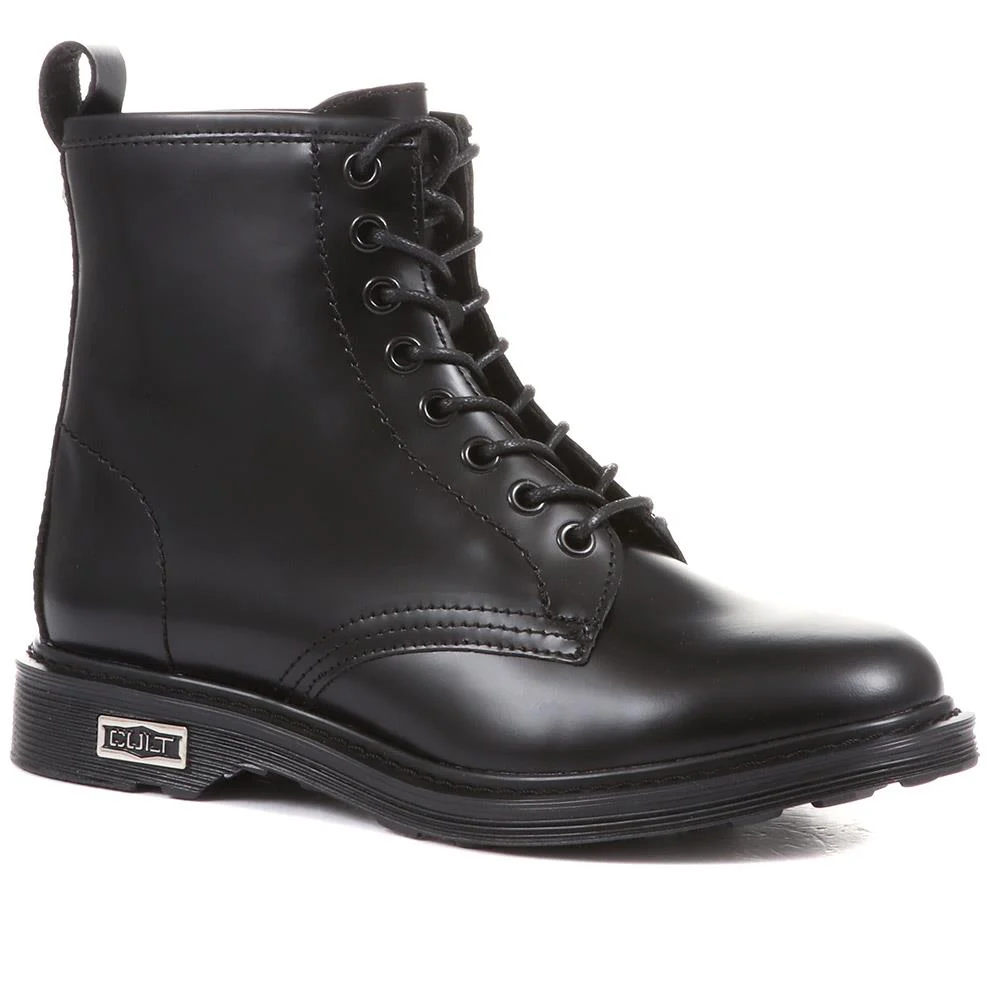 Lace-Up Leather Work Boots - SKAP36501 / 323 066