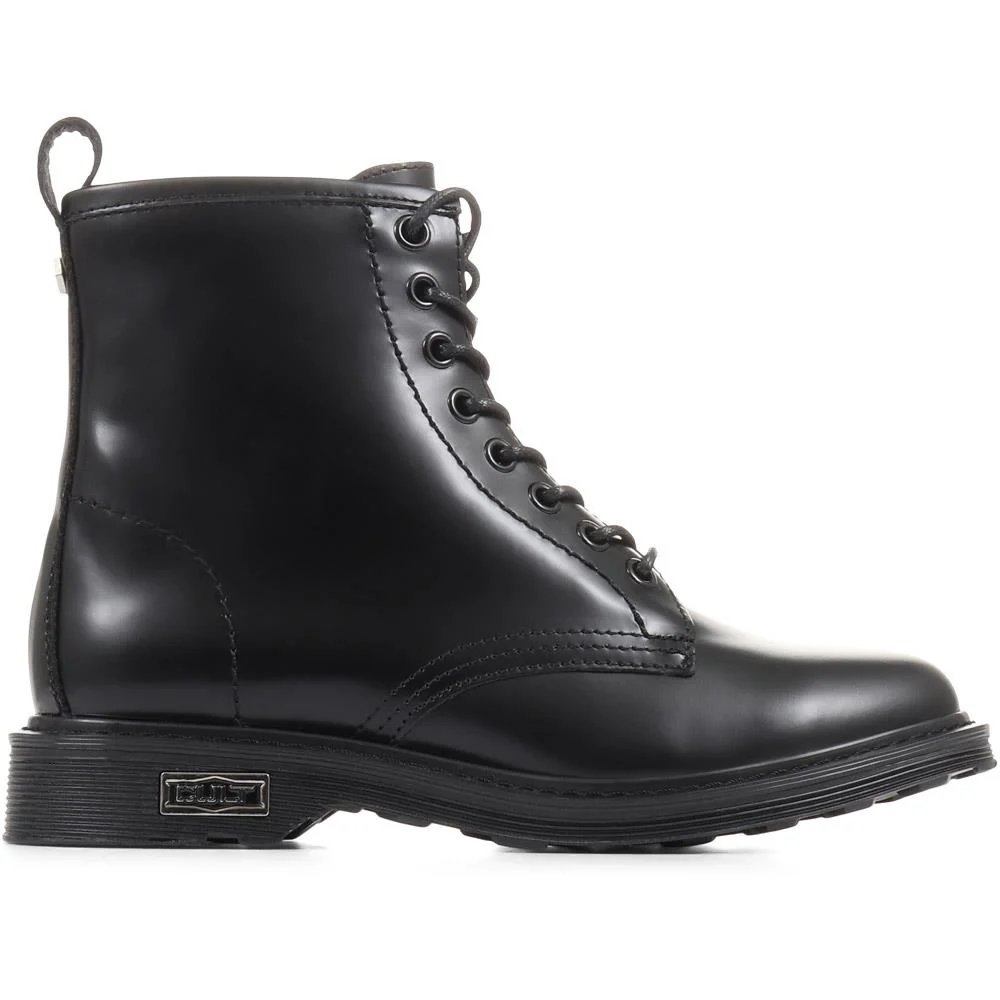 Lace-Up Leather Work Boots - SKAP36501 / 323 066 - Black - Image 2
