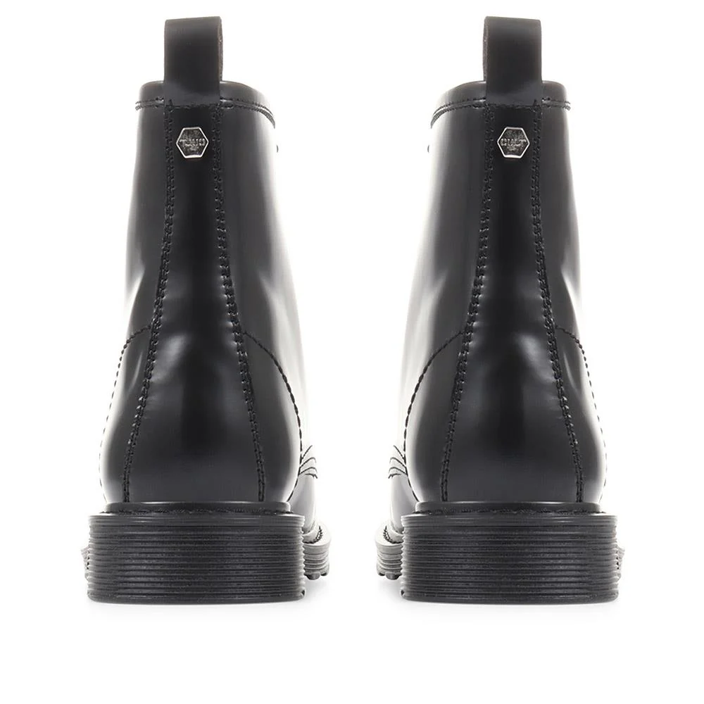 Lace-Up Leather Work Boots - SKAP36501 / 323 066 - Black - Image 3