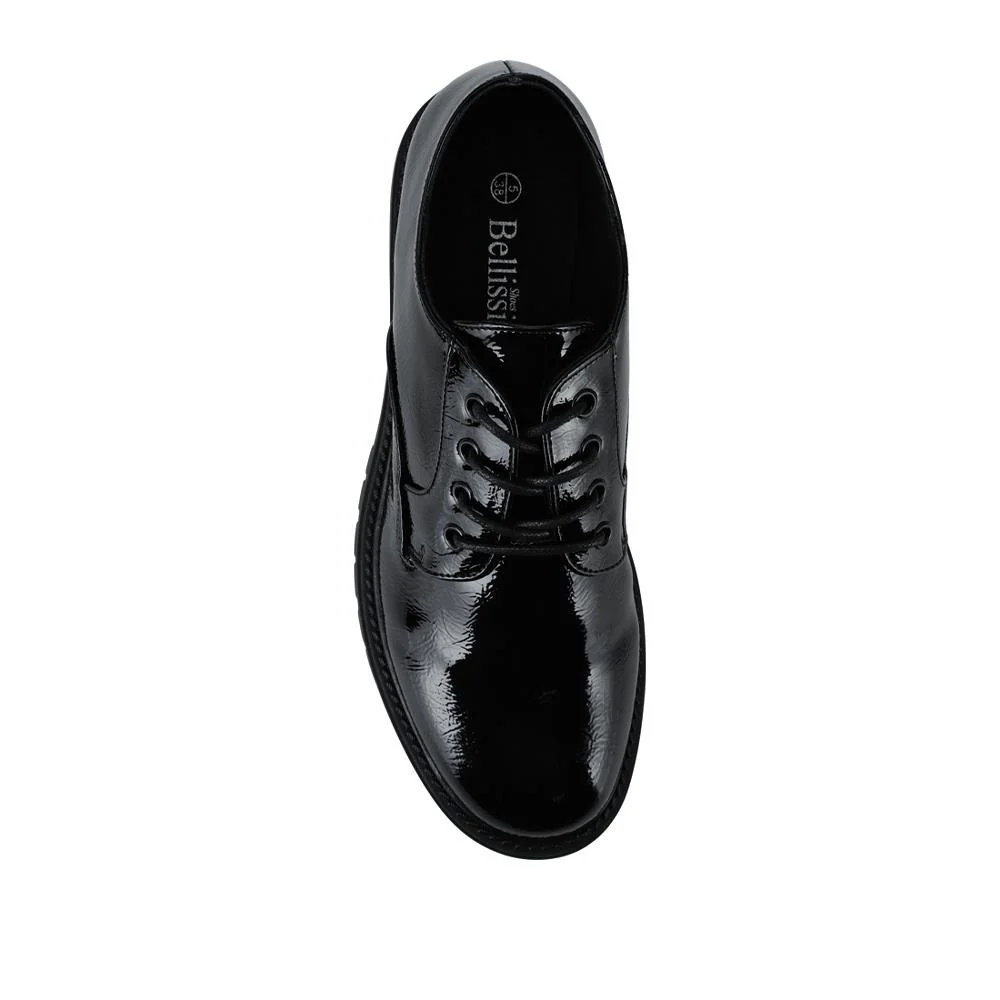 Lace-Up Smart Shoes - BELWBINS42052 / 327 916 - Black Patent - Image 4