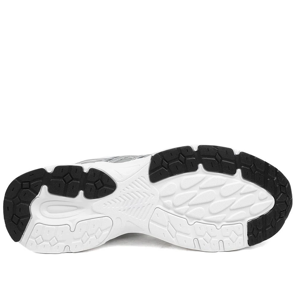 Lace Up Sport Trainers - DINGX43003 / 329 046 - White-Silver - Image 5