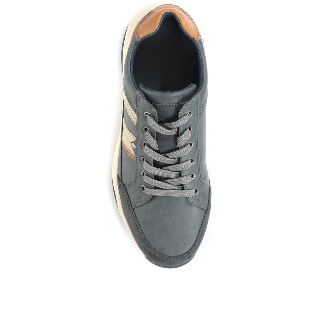 Lace-Up Trainer Shoe - SUNT34007 / 320 327 - Navy - Image 4