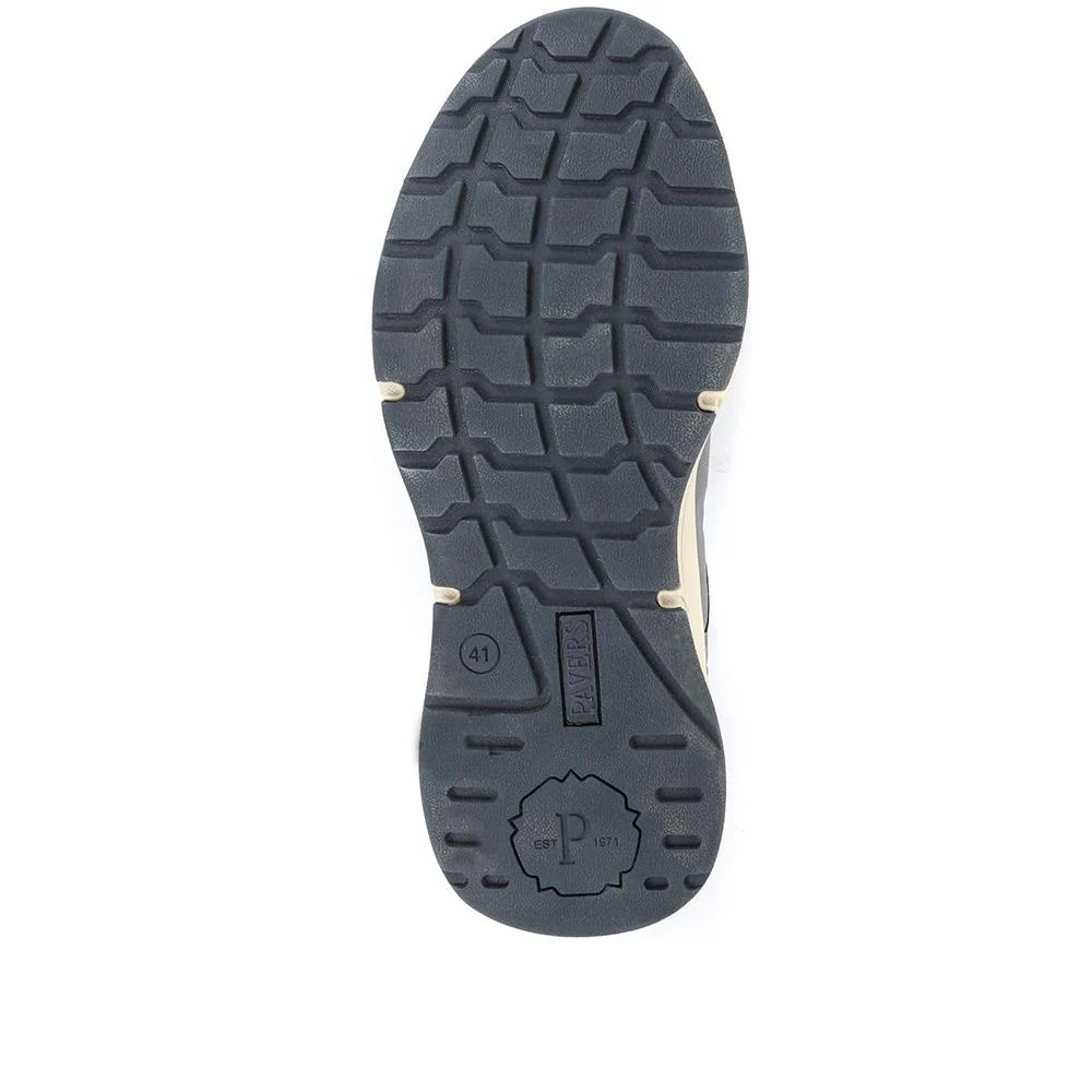 Lace-Up Trainer Shoe - SUNT34007 / 320 327 - Navy - Image 5