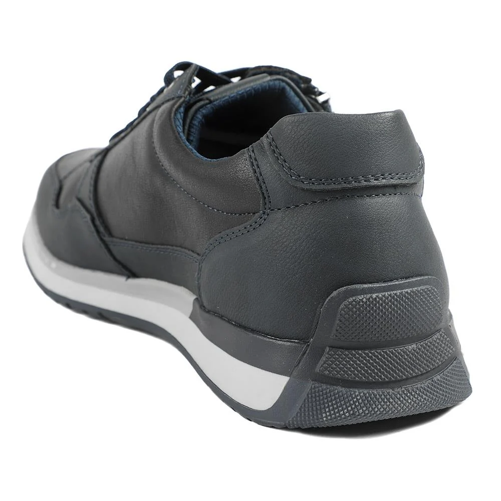 Lace Up Trainer with Grip Sole - GANG42005 / 327 859 - Navy - Image 4