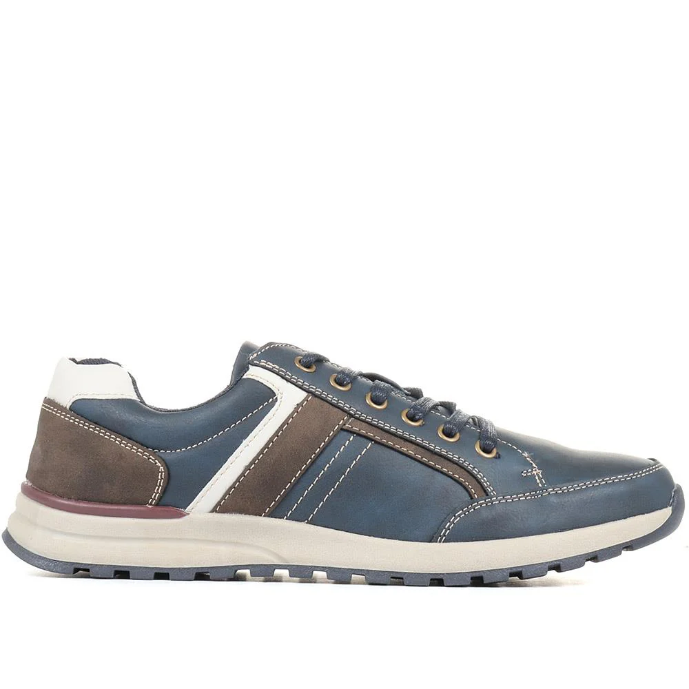 Lace Up Trainers - CHANG34001 / 321 142 - Navy - Image 2