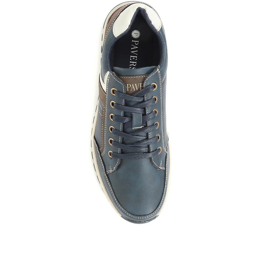 Lace Up Trainers - CHANG34001 / 321 142 - Navy - Image 4
