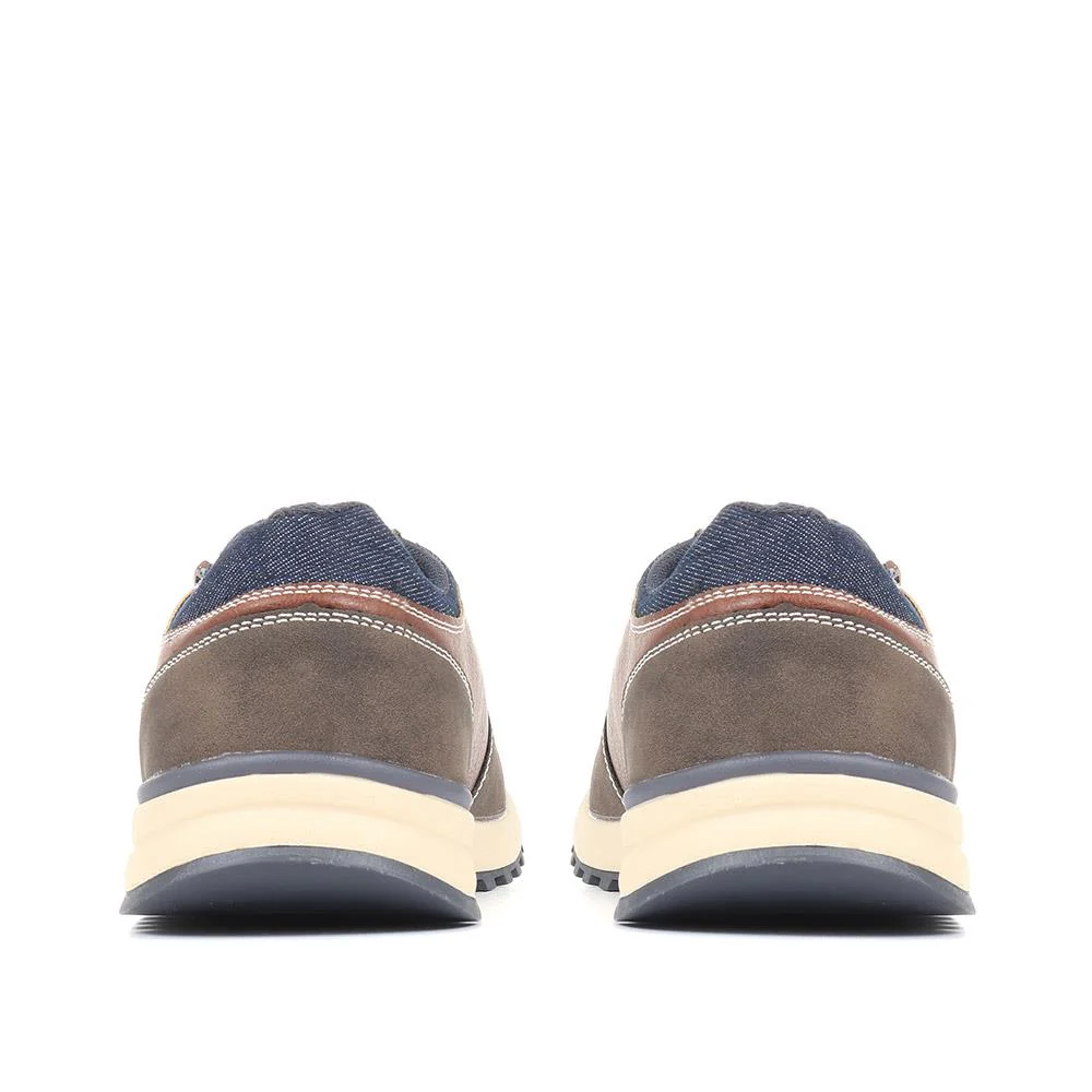 Lace Up Trainers - CHANG34005 / 321 144 - Brown - Image 3