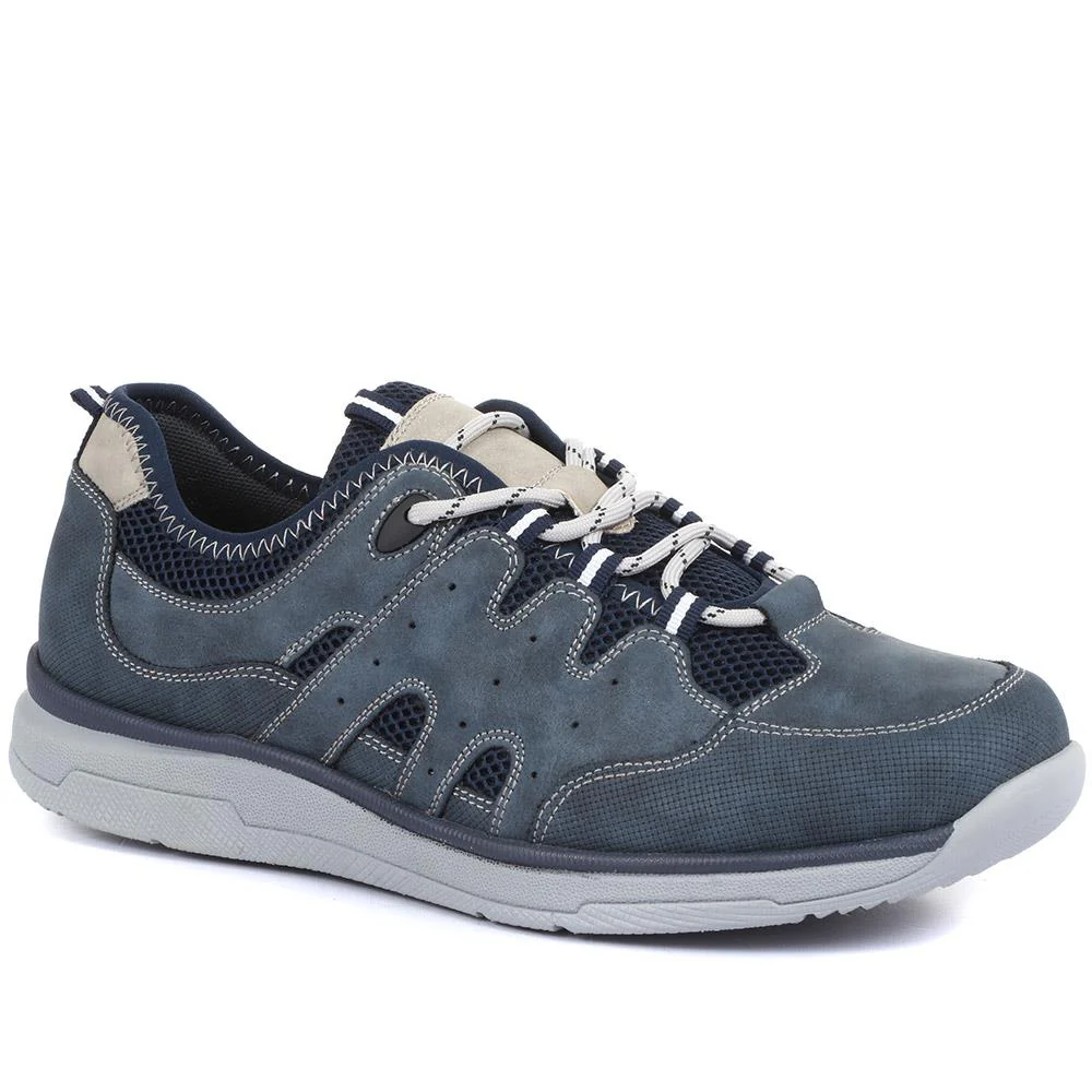 Lace -Up Trainers for Men - WBINS33017 / 319 502 - Navy