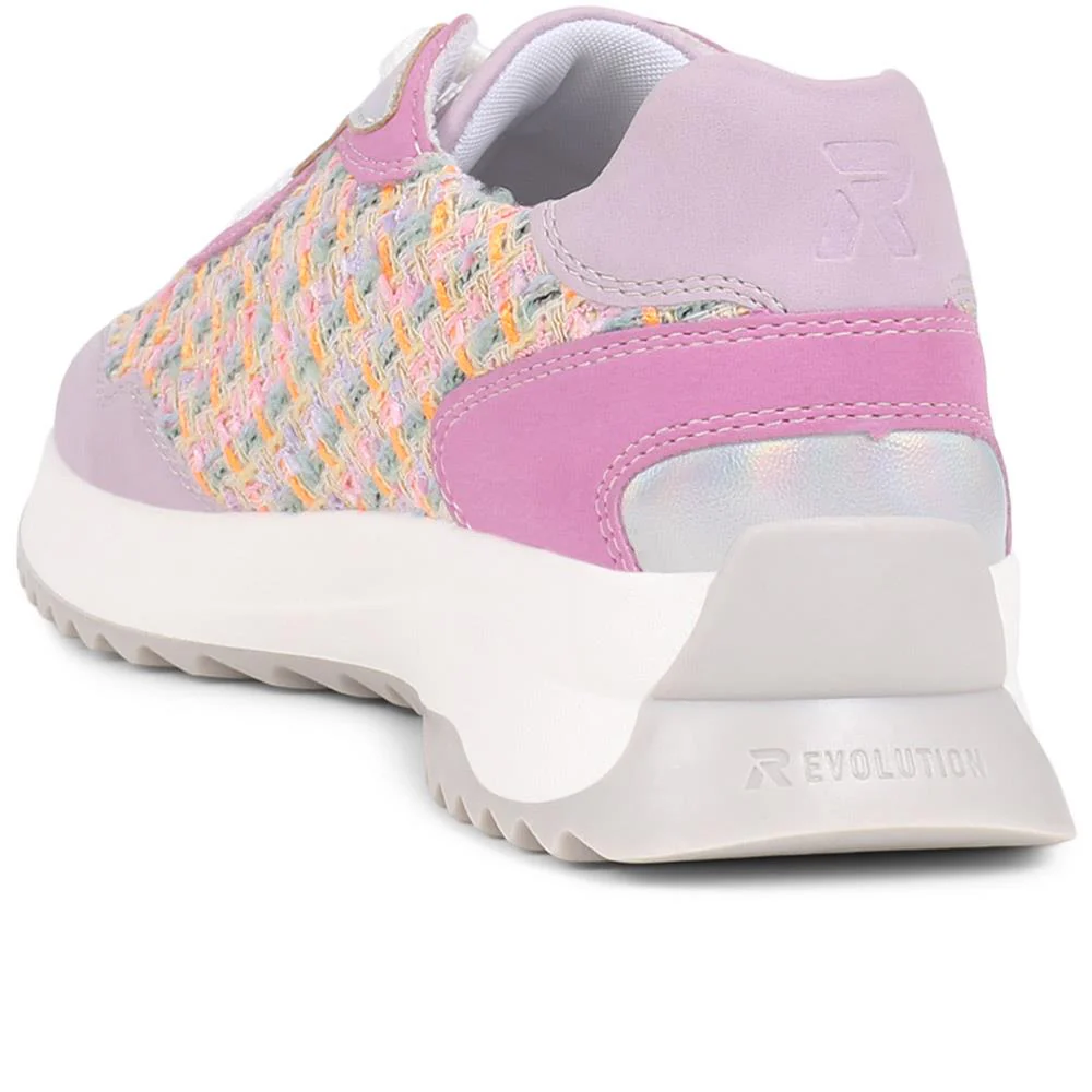 Lace Up Trainers - RKR39542 / 325 038 - Pink Multi - Image 3