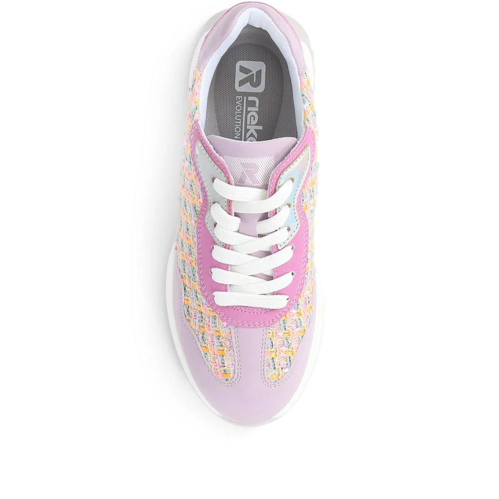 Lace Up Trainers - RKR39542 / 325 038 - Pink Multi - Image 5