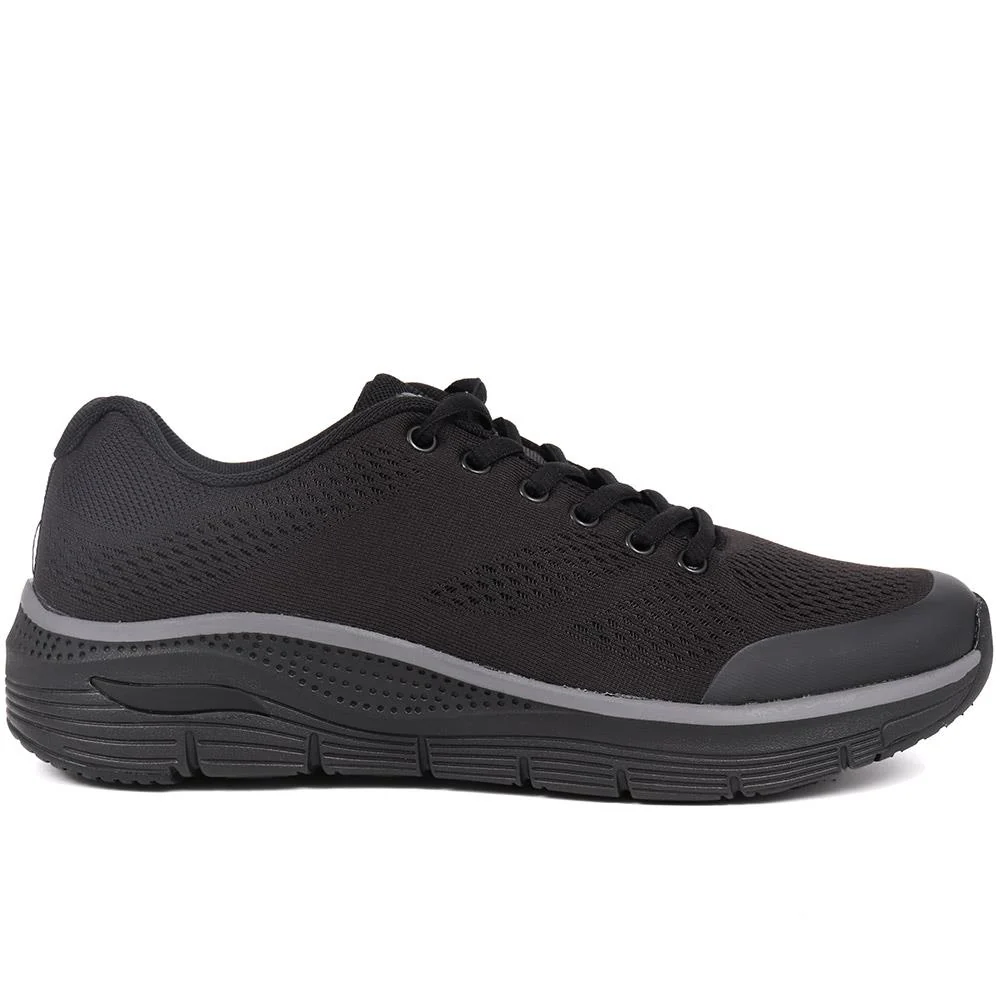 Lace-Up Trainers - SUNT39001 / 324 895 - Black - Image 2