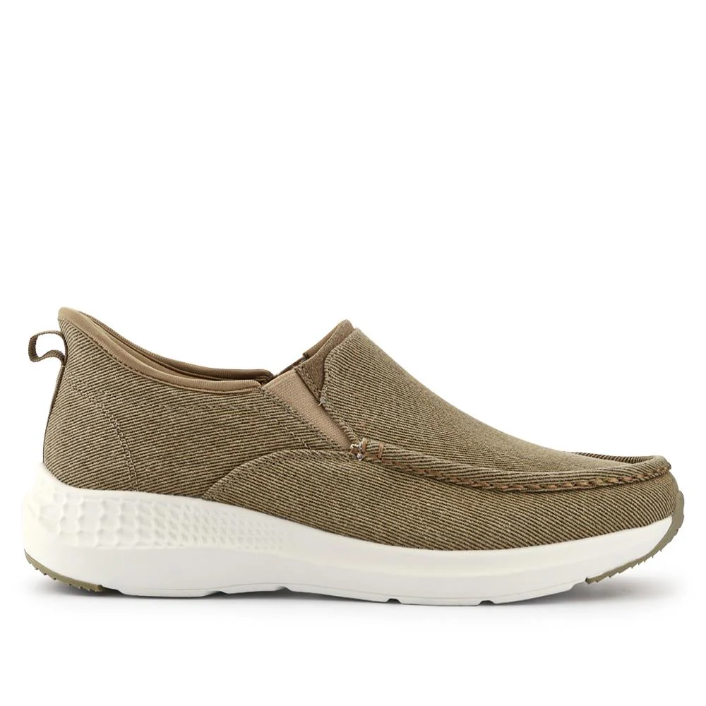 Easy Step In Wide Fit Laceless Trainers - BOJIE41013 / 327 259 - Beige - Image 2