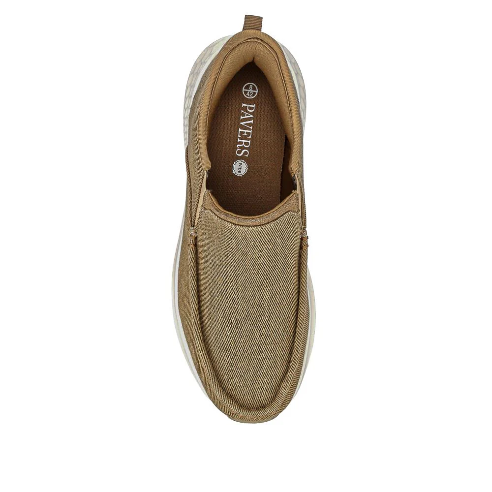 Easy Step In Wide Fit Laceless Trainers - BOJIE41013 / 327 259 - Beige - Image 4