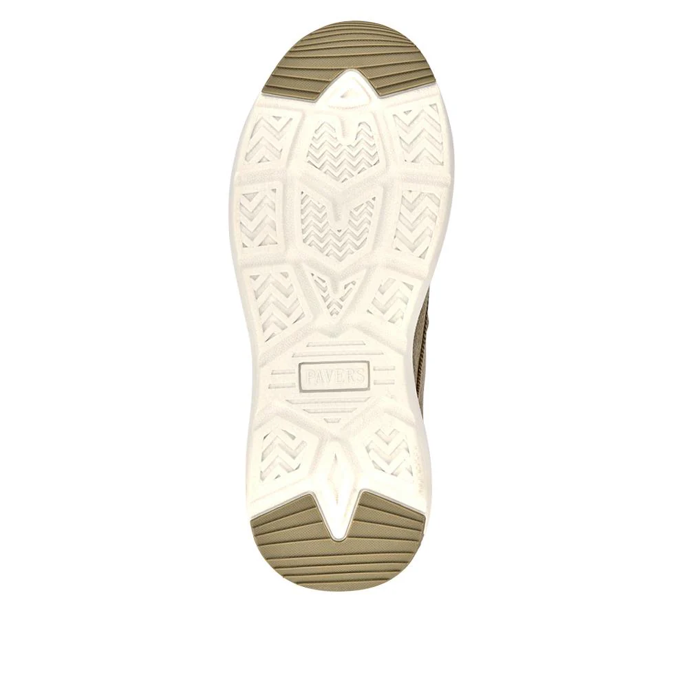 Easy Step In Wide Fit Laceless Trainers - BOJIE41013 / 327 259 - Beige - Image 5