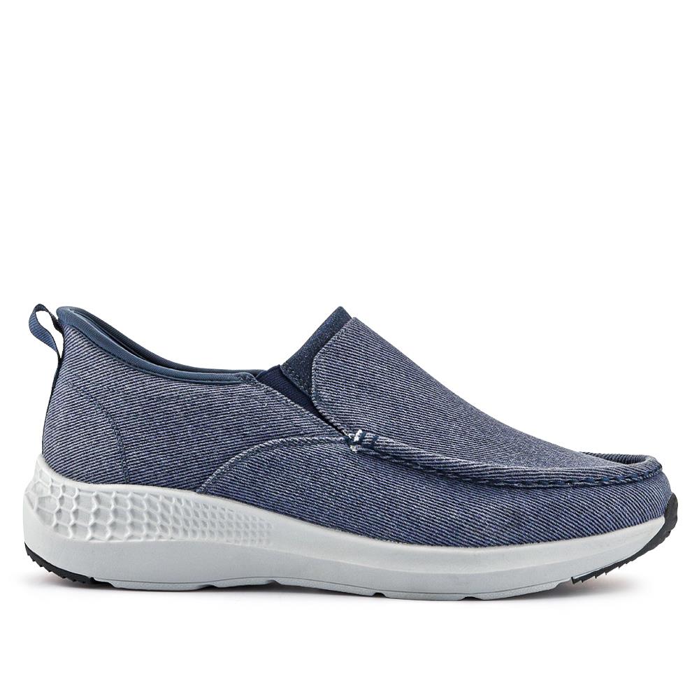 Easy Step In Wide Fit Laceless Trainers - BOJIE41013 / 327 259 - Navy - Image 2