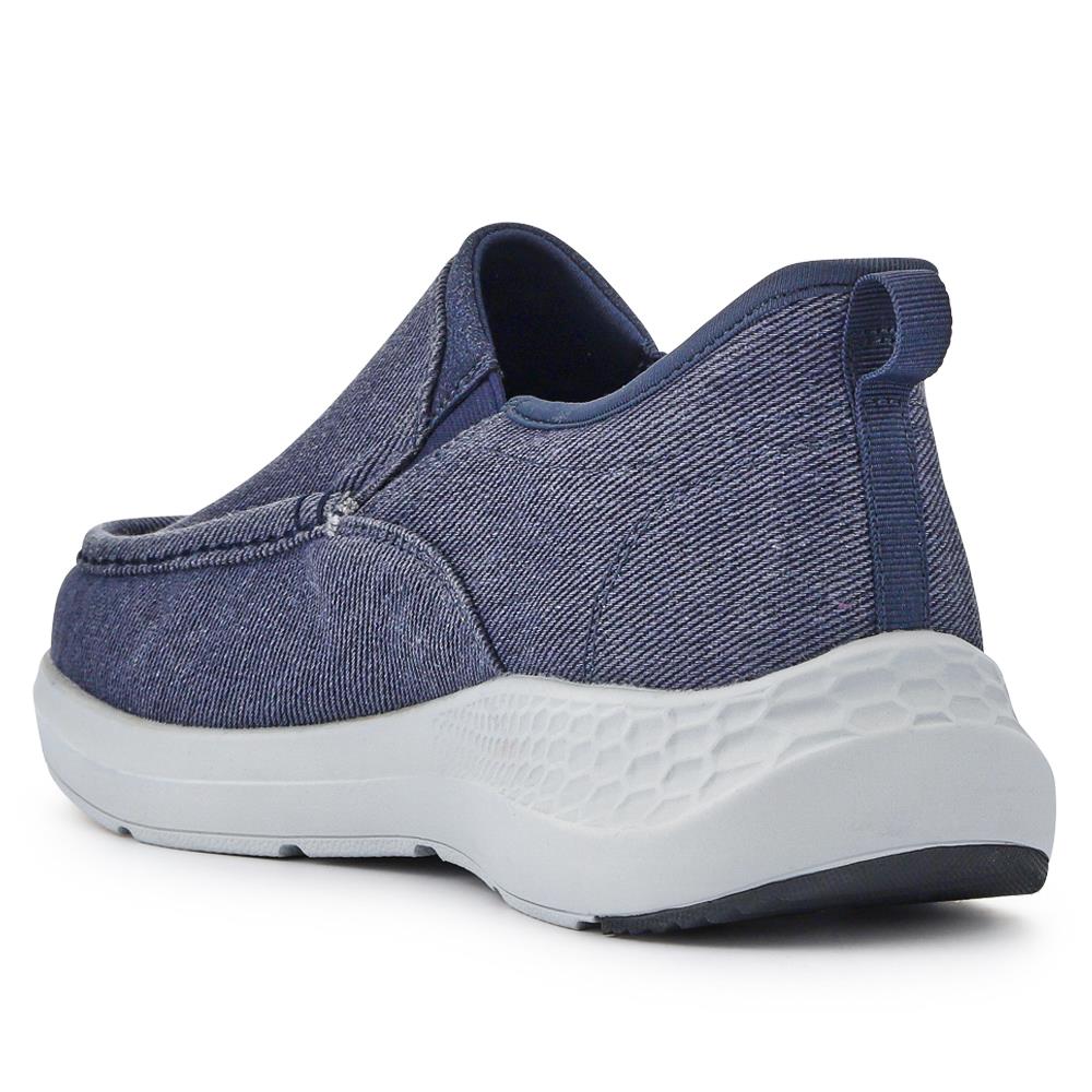 Easy Step In Wide Fit Laceless Trainers - BOJIE41013 / 327 259 - Navy - Image 3