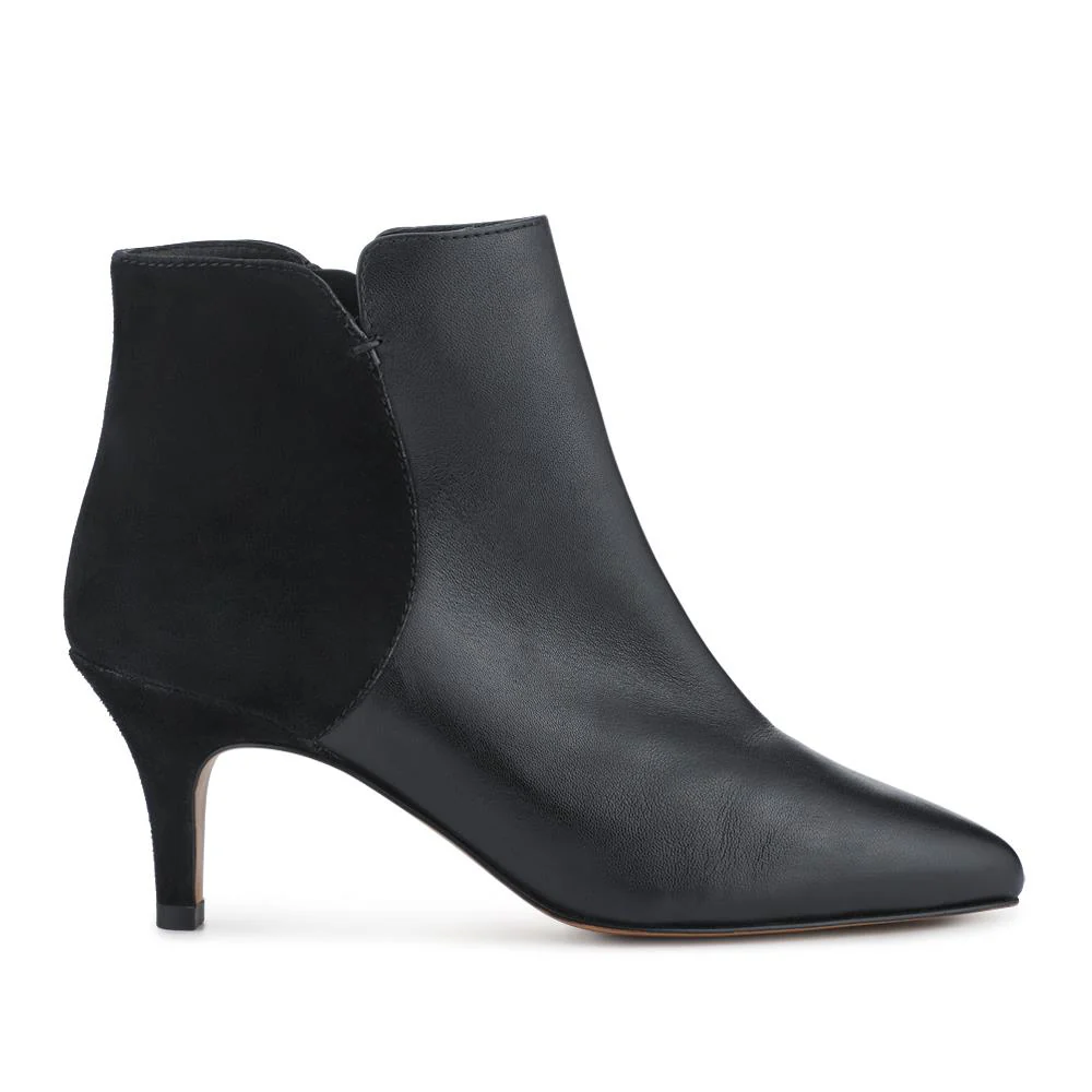 Laci Smart Leather Stiletto-Heel Boots - LACI / 327 888 - Black - Image 2