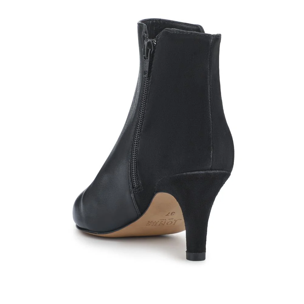 Laci Smart Leather Stiletto-Heel Boots - LACI / 327 888 - Black - Image 3