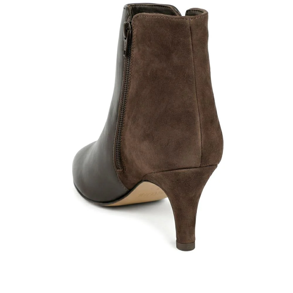 Laci Smart Leather Stiletto-Heel Boots - LACI / 327 888 - Brown - Image 3
