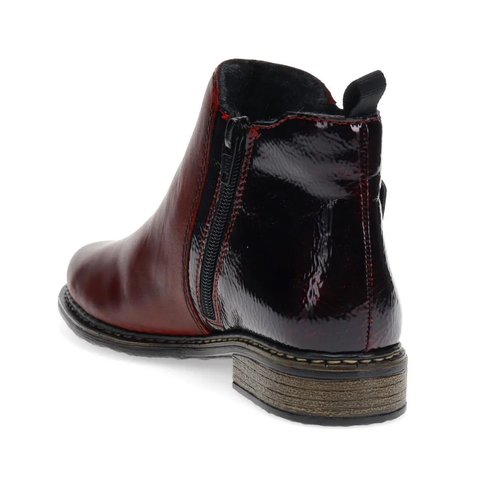 Ladies Pull-On Chelsea Boots - RKR38532 / 324 354 - Burgundy - Image 3