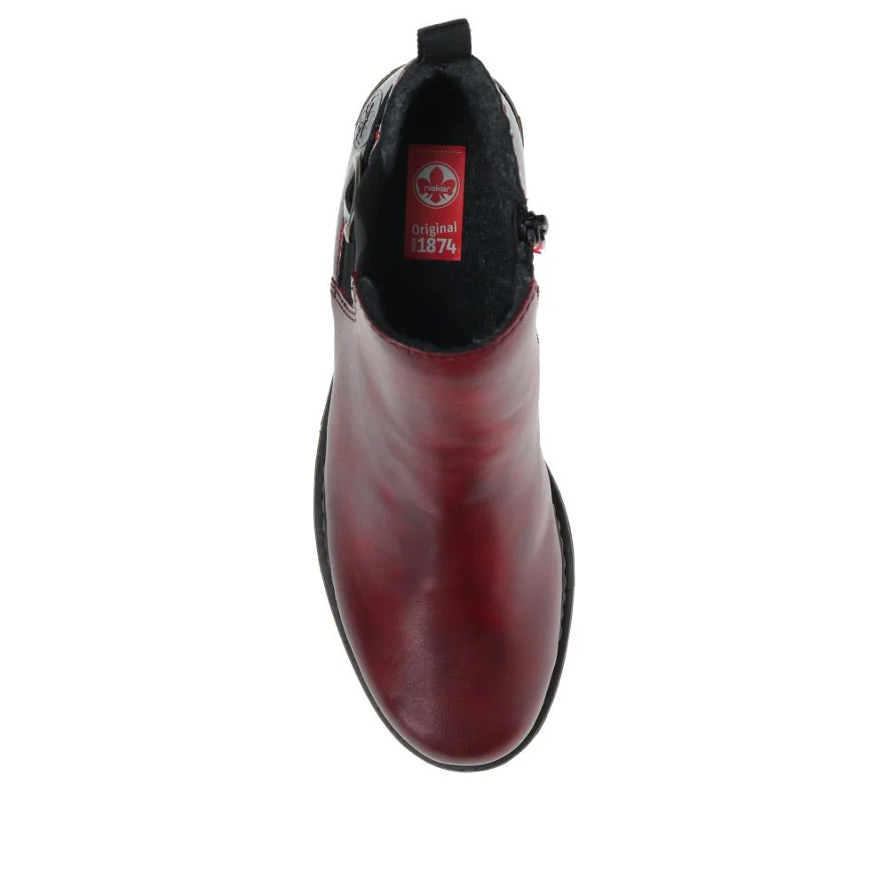 Ladies Pull-On Chelsea Boots - RKR38532 / 324 354 - Burgundy - Image 4