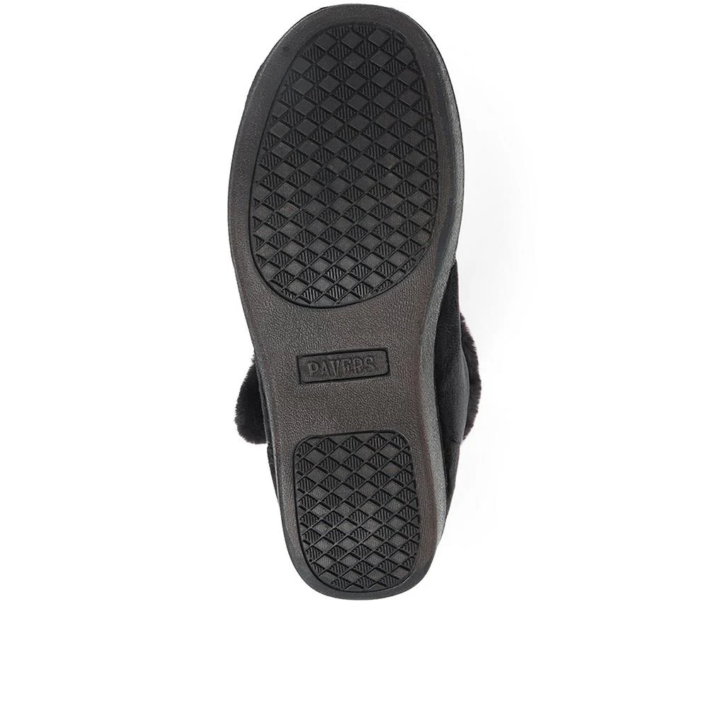 Ladies Slipper Boots - QINGD32001 / 319 133 - Black - Image 5