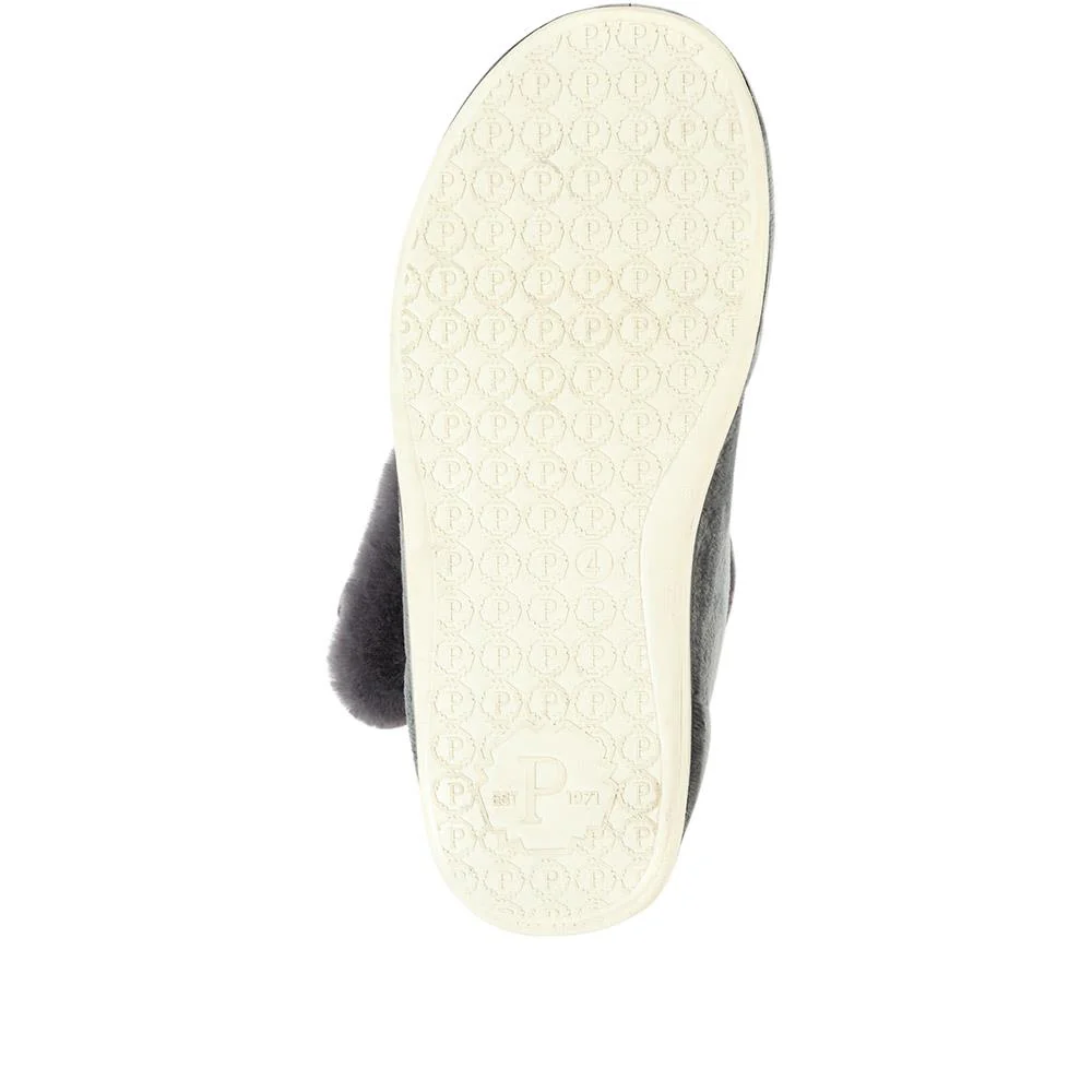 Ladies Slipper Boots - QINGD32001 / 319 133 - Grey - Image 4