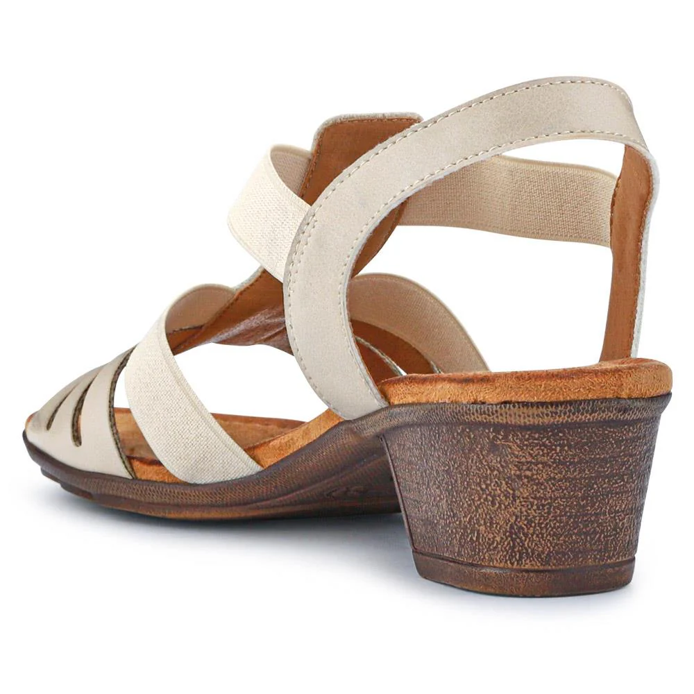Ladies' Smart Sandals - WOIL41014 / 326 870 - Beige - Image 3