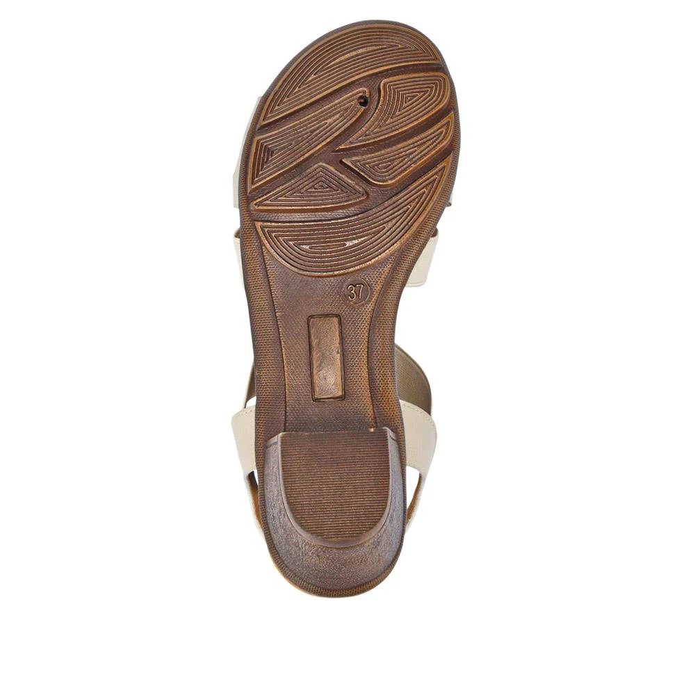 Ladies' Smart Sandals - WOIL41014 / 326 870 - Beige - Image 4