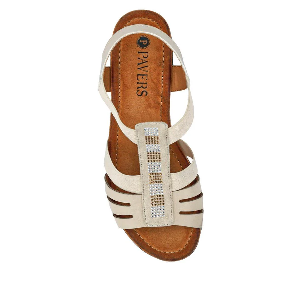 Ladies' Smart Sandals - WOIL41014 / 326 870 - Beige - Image 5