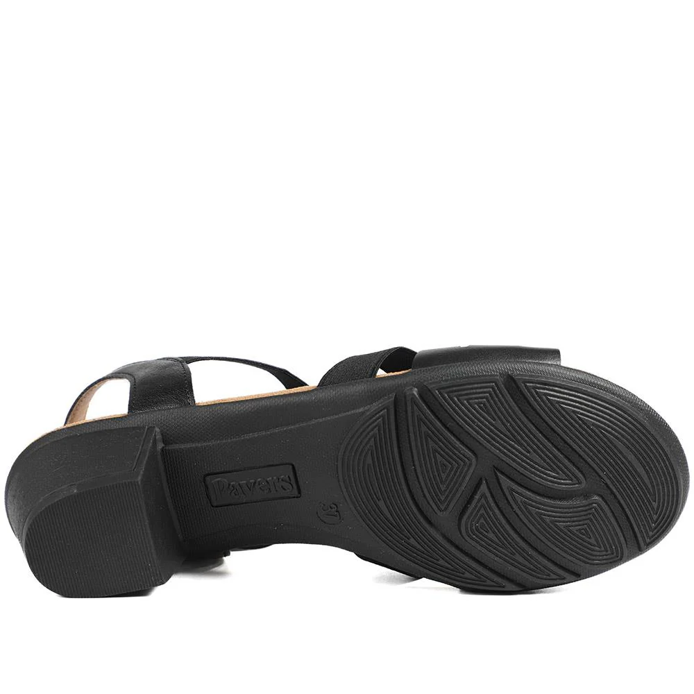 Ladies' Smart Sandals - WOIL41014 / 326 870 - Black - Image 6