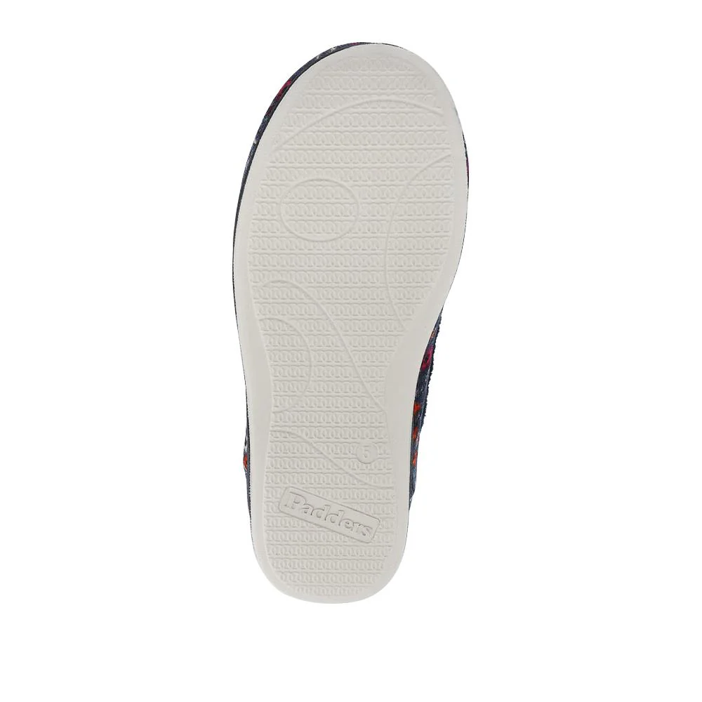 Ladies' Snug Full Slippers - PADQIN41003 / 327 436 - BLUE FLORAL - Image 5