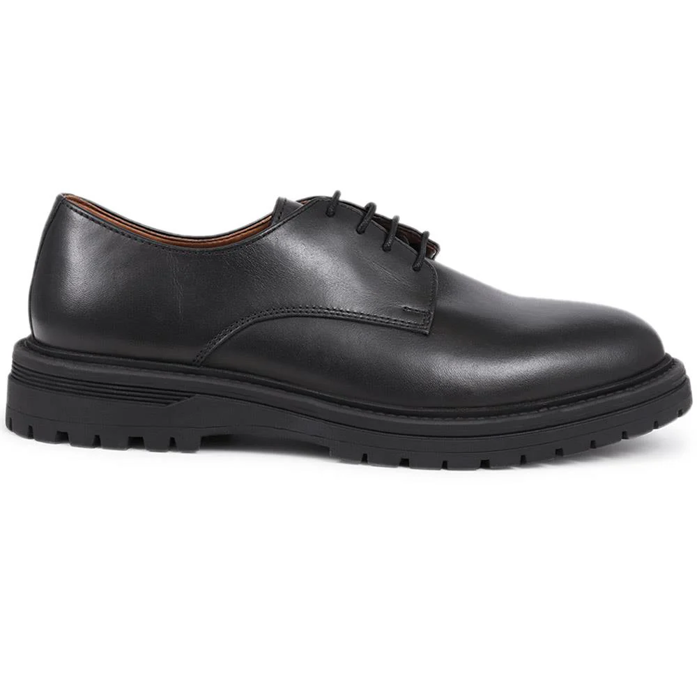 Laker Leather Lace-Up Shoes - LAKER / 326 400 - Black - Image 2