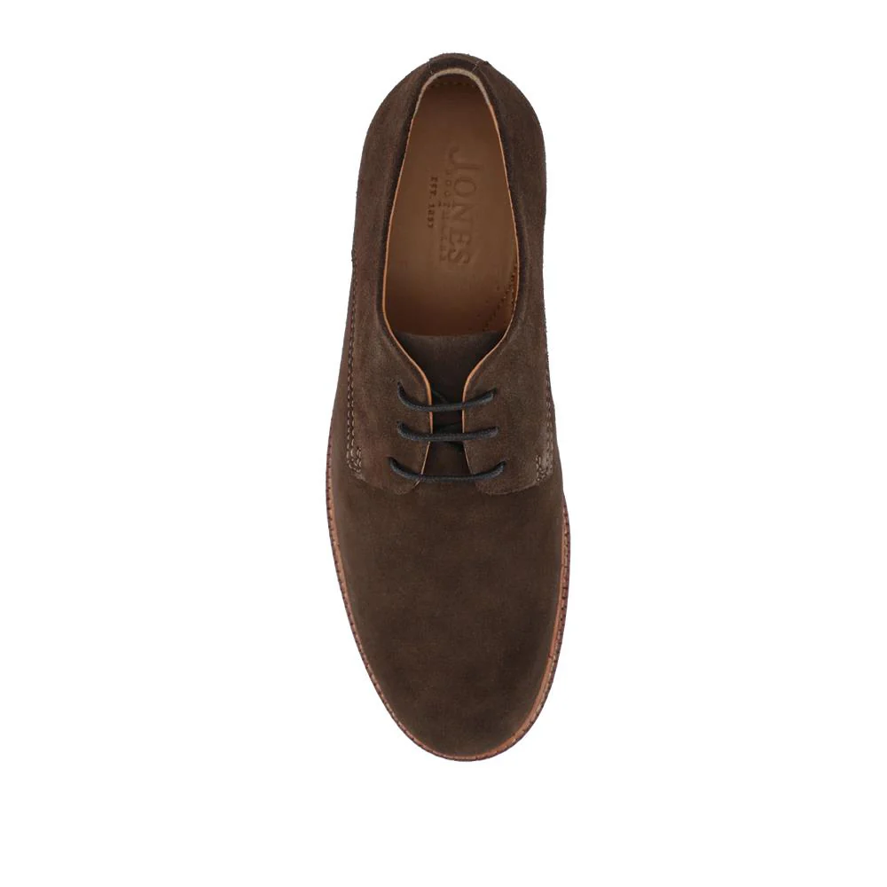 Lance Suede Leather Casual Lace Up Shoes - LANCE / 328 072 - Dark Brown Suede - Image 4