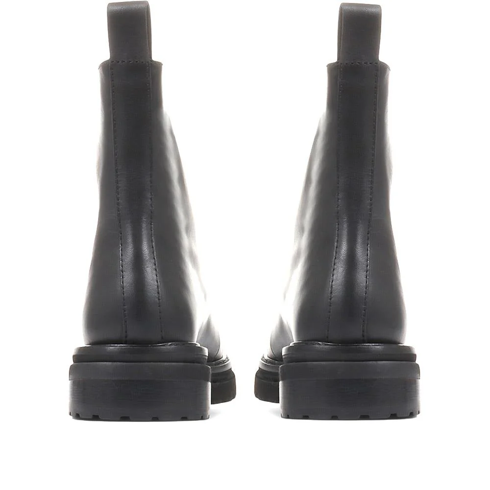 Lanie Zip Up Chunky Boots - LANIE / 322 352 - Black - Image 3