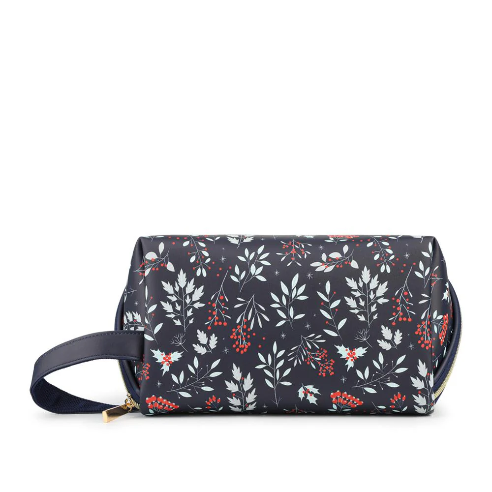 Large Zip-Up Cosmetic Bag - HTZ41000 / 327 548 - Navy Combi - Image 2