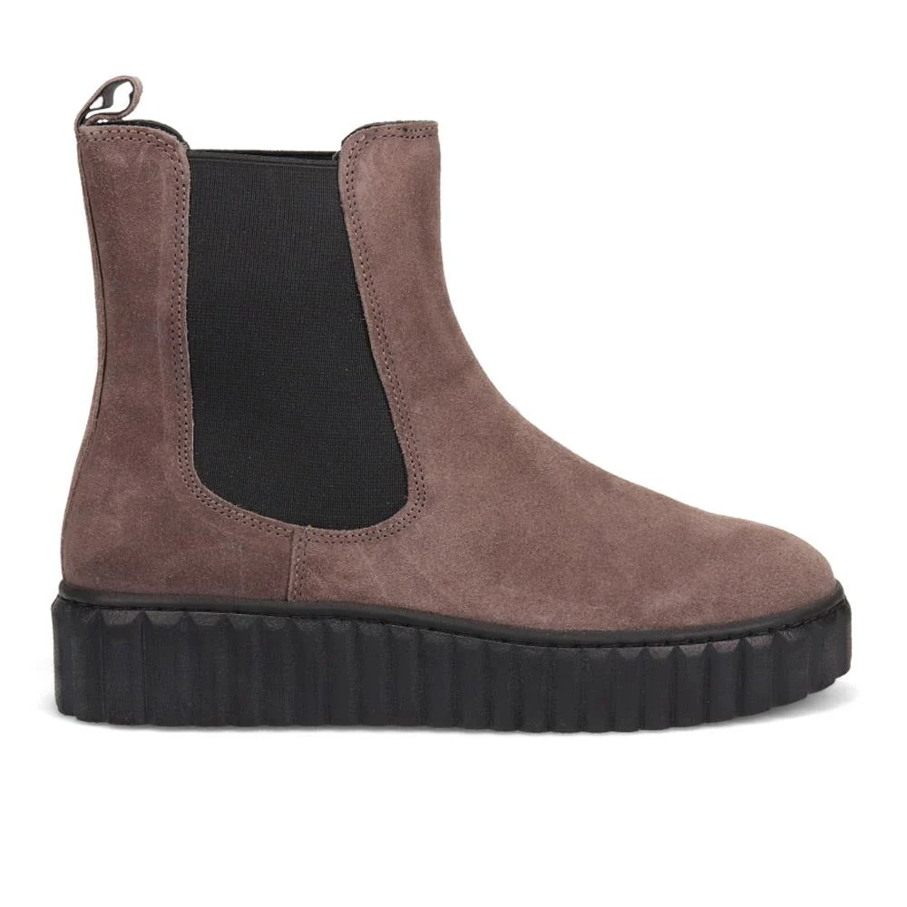Laure Leather Chelsea Boots - LAURE / 326 178 - Grey Suede - Image 2