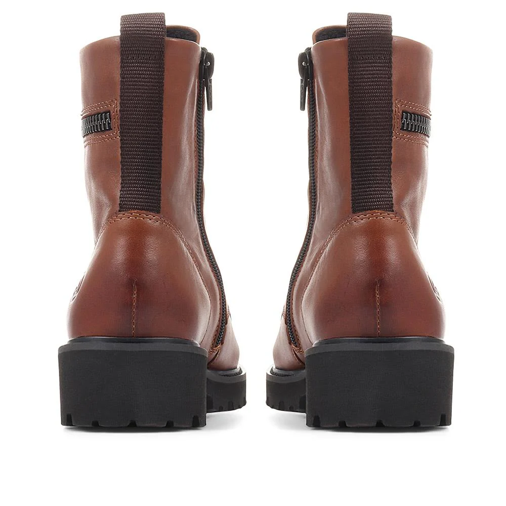 Leather Ankle Boots - DRS36514 / 322 977 - Tan - Image 3