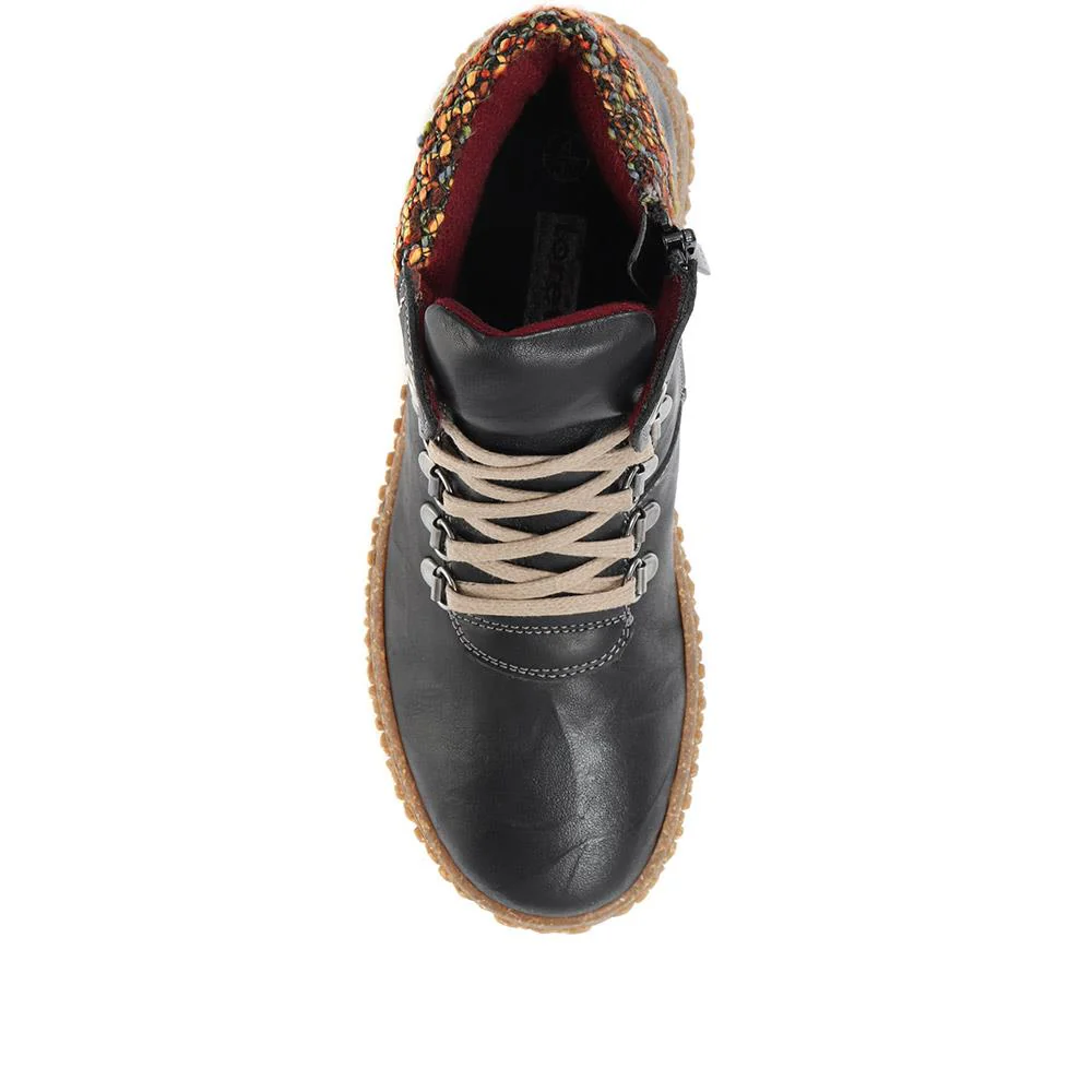 Leather Ankle Boots - HAK32015 / 319 263 - Black - Image 5