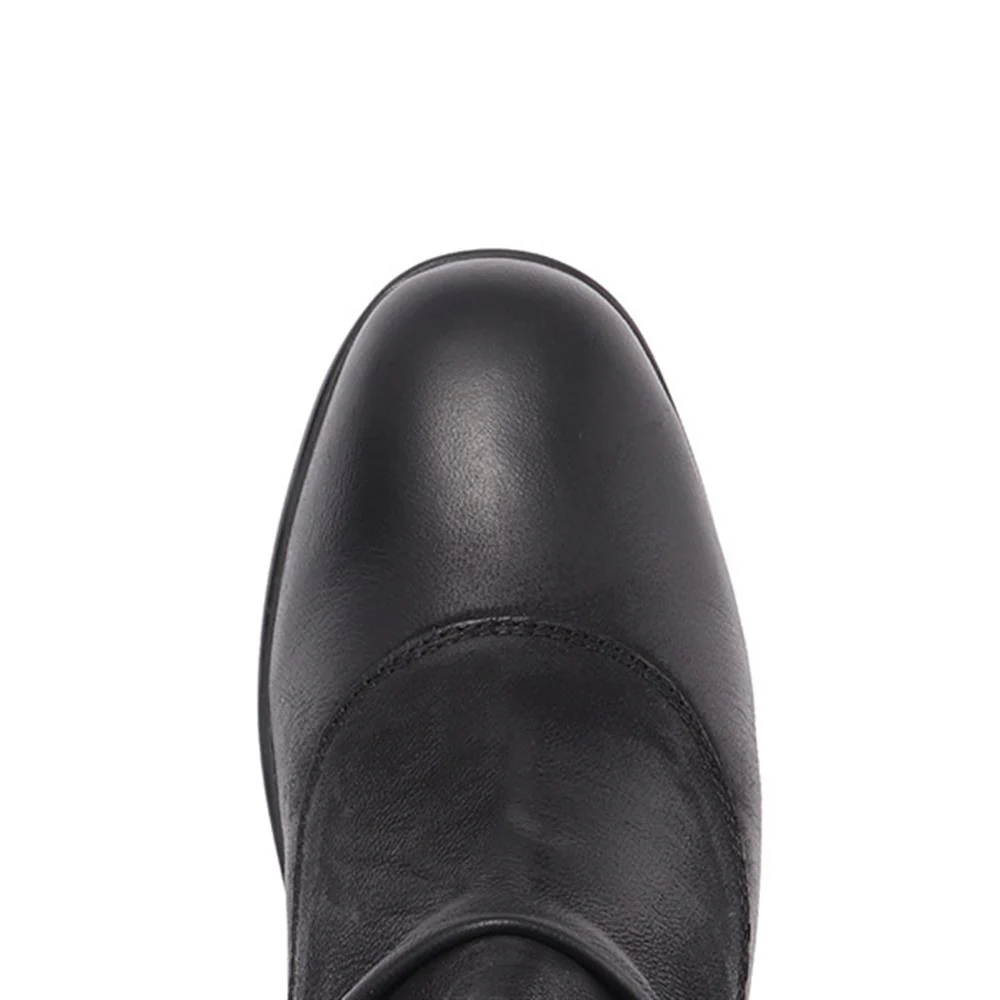 Leather Ankle Boots - KF30004 / 316 380 - Black - Image 5