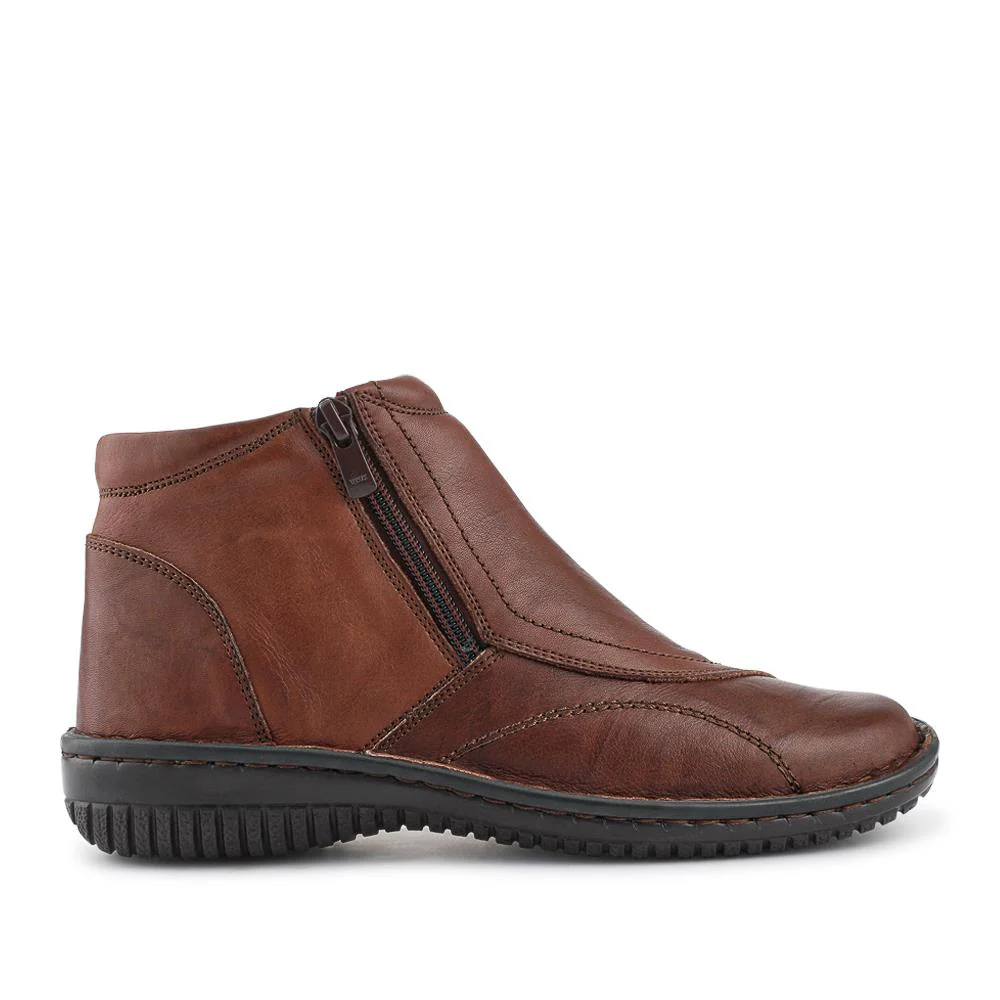 Leather Ankle Boots - LUCK34005 / 321 855 - Chocolate - Image 2