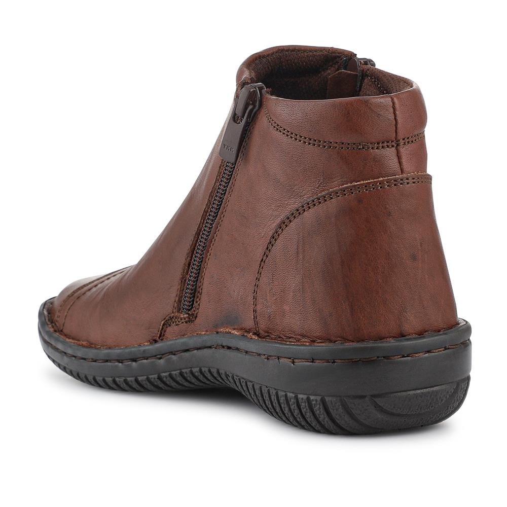 Leather Ankle Boots - LUCK34005 / 321 855 - Chocolate - Image 3