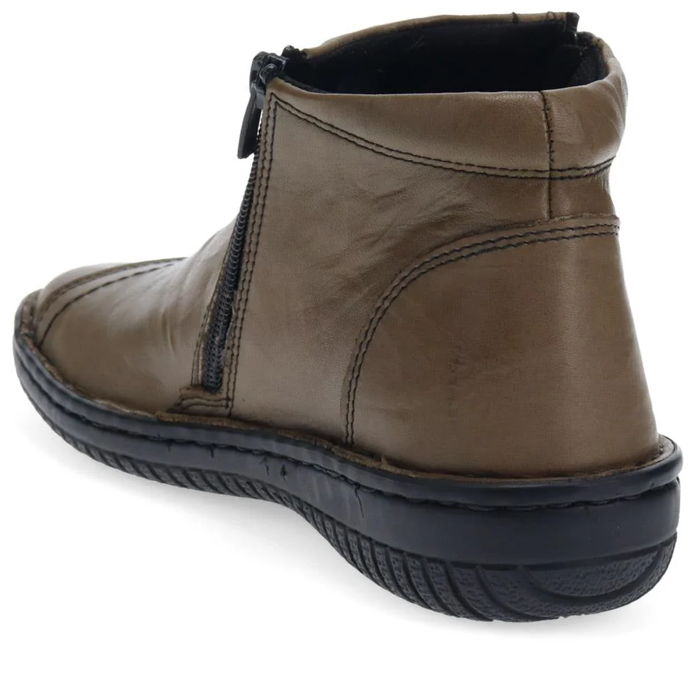 Leather Ankle Boots - LUCK34005 / 321 855 - Olive - Image 3