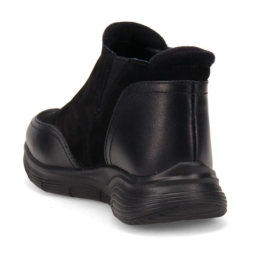 Leather Arch-Fit Ankle Boots - SKE40131 / 325 932 - Black - Image 3