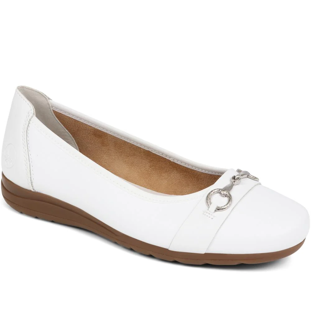 Leather Ballet Pumps - RKR39506 / 324 849 - White