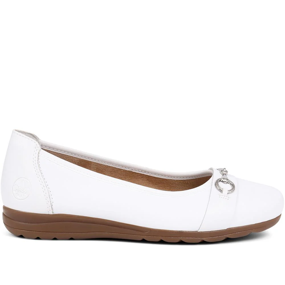 Leather Ballet Pumps - RKR39506 / 324 849 - White - Image 2
