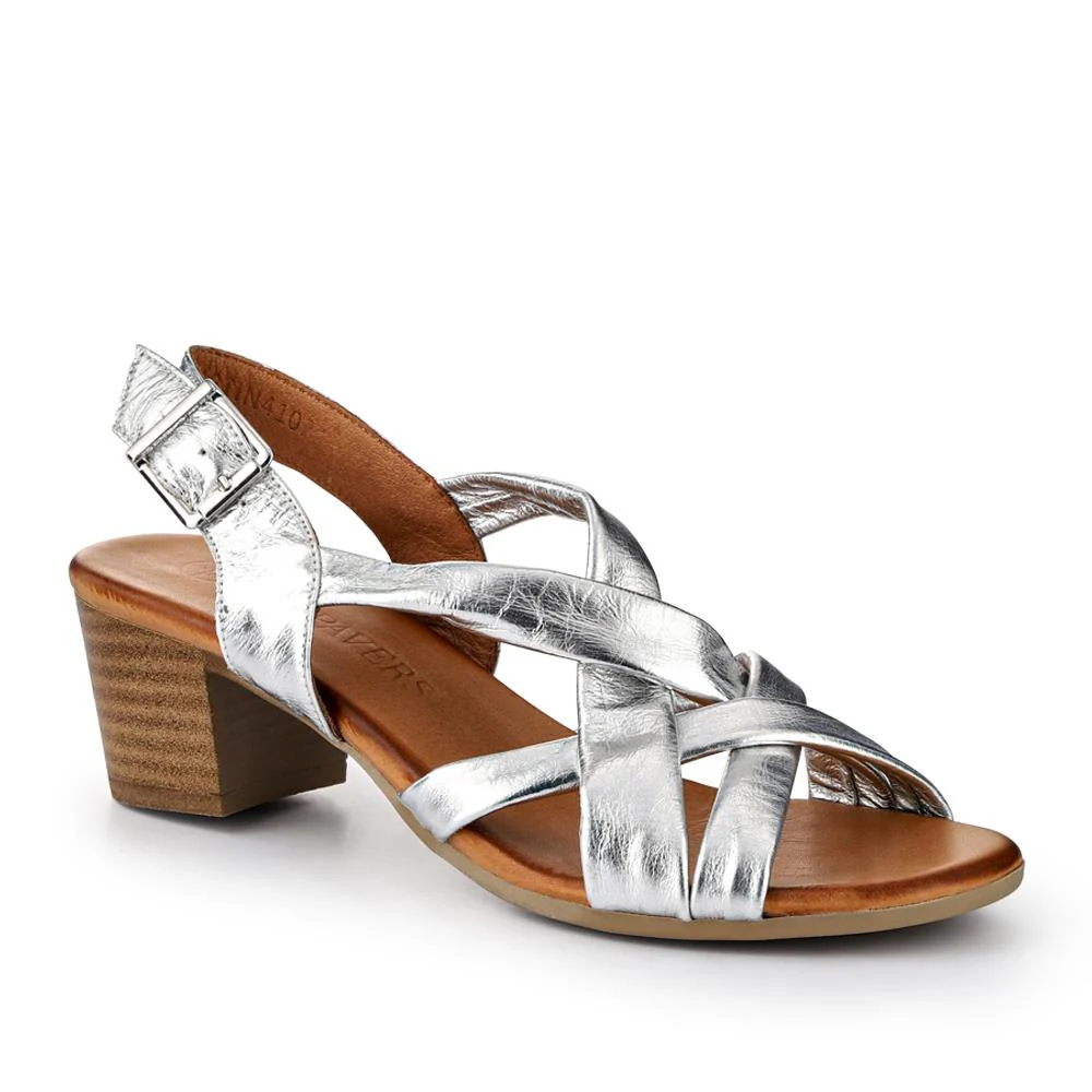 Leather Block-Heeled Sandals - METIN41002 / 327 522 - Image 2