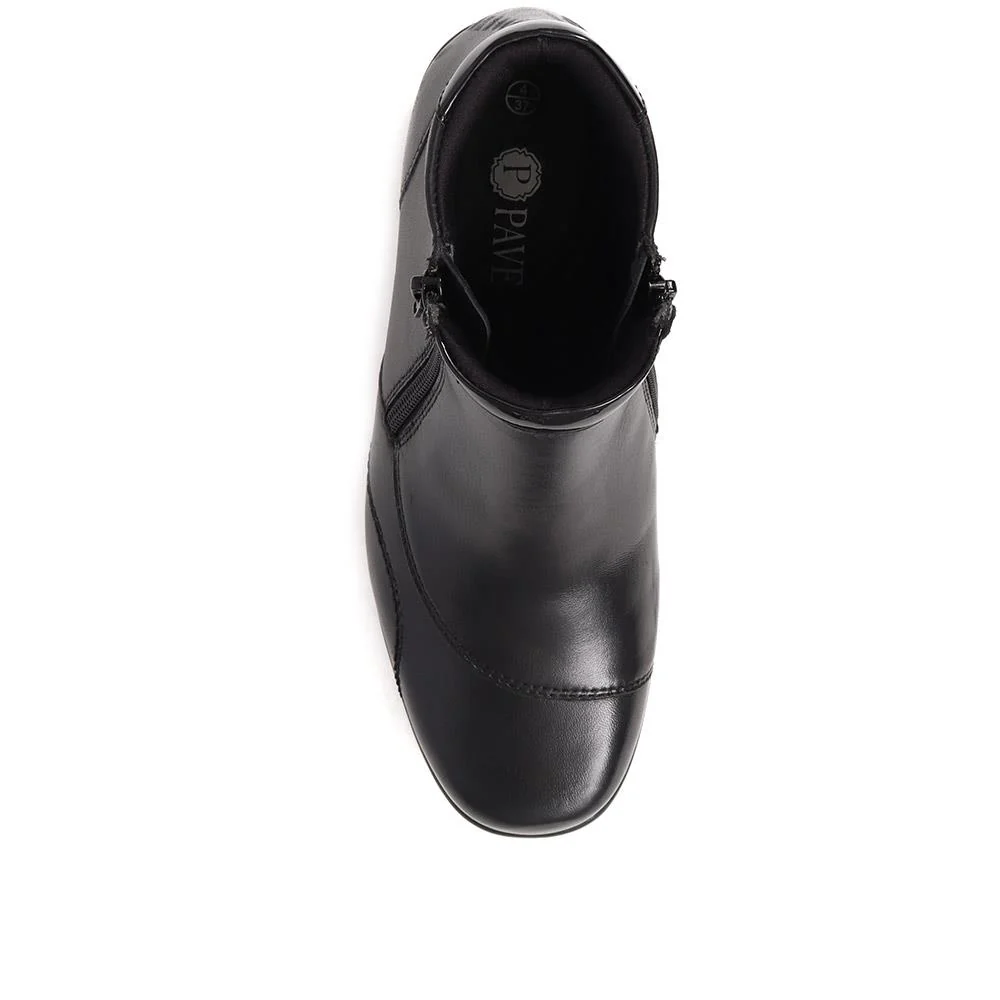 Leather Boots - KF38020 / 324 490 - Black - Image 5