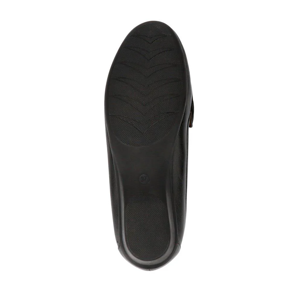 Leather Breathable Loafers - NAP41003 / 327 489 - Black - Image 5