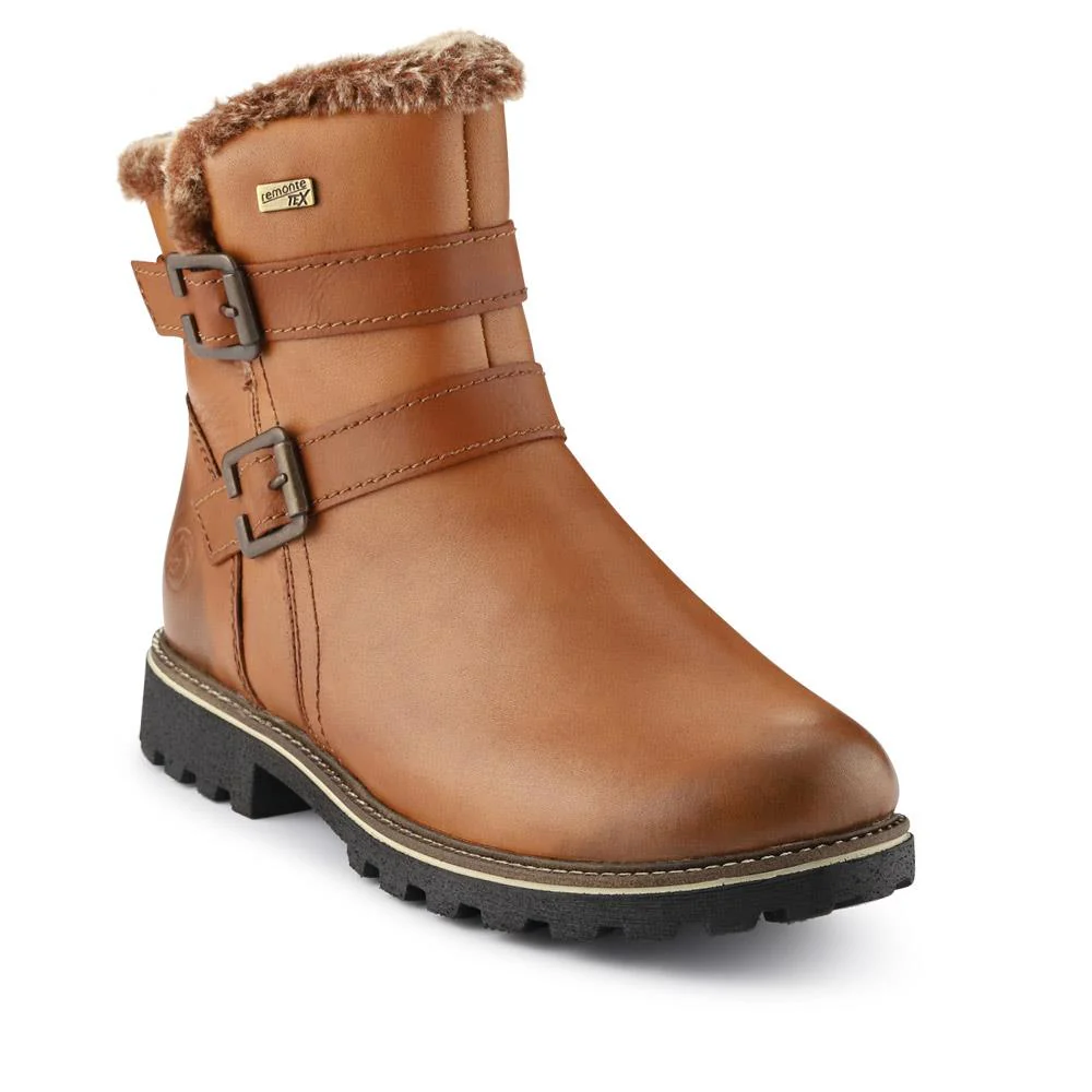Leather Buckle-Fastening Ankle Boots - DRS40515 / 326 361 - Image 2